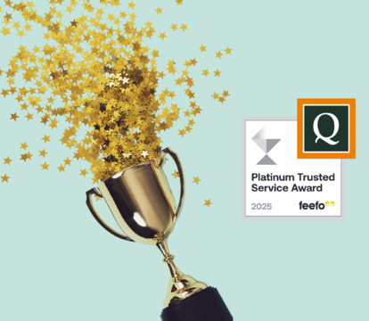 Quealy & Co Receive Feefo Platinum Trusted Service Award For The Fifth Year In A Row!